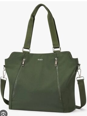 NWT Cluci Nylon Shoulder Bag Crossbody Green